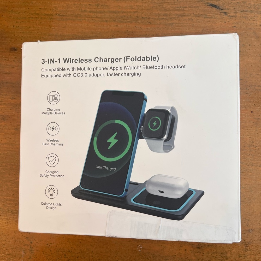 3 in 1 Wireless Charger (foldable)‎